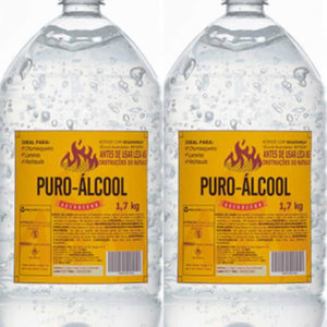 ALCOOL GEL 80% ACENDEDOR FRC COM 1,7 GR PURO-ALCOOL