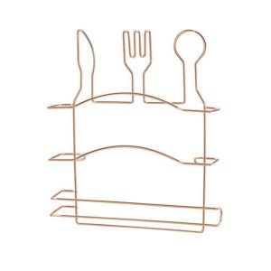 ARTHI - SUPORTE PARA03 ROLOS TOALHA QUERIDA ROSE GOLD em Monte Verde MG