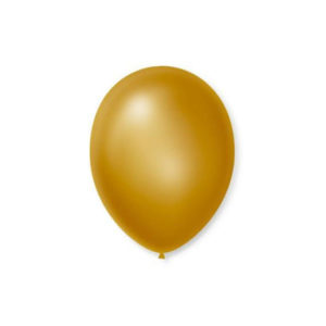 BALÃO 7 LISO DOURADO CIN(PC COM50)