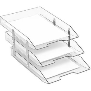 CAIXA PARA CORRESPONDÊNCIA ACRÍLICO 3 ARTICULADA CRISTAL