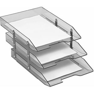 CAIXA PARA CORRESPONDÊNCIA ACRÍLICO 3 ARTICULADA FUME