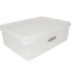 CAIXA PLAST EMPILHÁVEL COM TAMPA 11L 40X29X13CM (0430) em Monte Verde MG