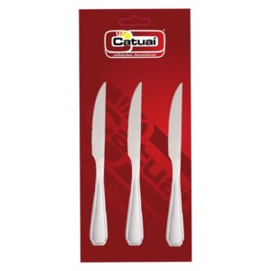 CATUAI - CONJUNTO COM3 FACAS   DE MESA EM INOX (PCT COM3) em Monte Verde MG