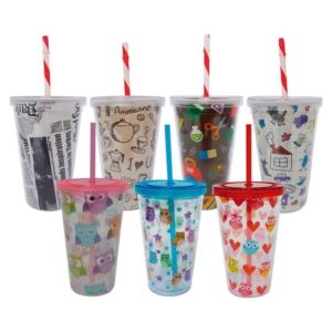 CATUAI - COPO ACRÍLICO 550ML DECORADO DUP. COM CANUDO em Monte Verde MG