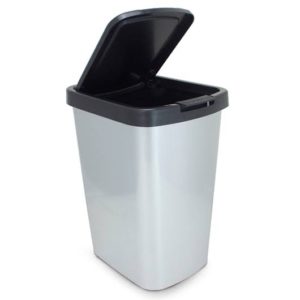 CESTO PARA LIXO LABEL  PLAST/INOX COM TAMPA 9LTS em Monte Verde MG