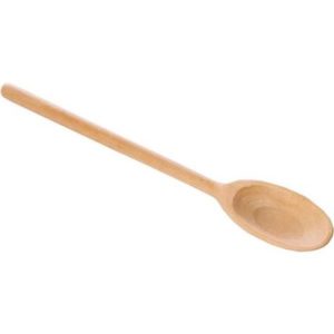 COLHER DE MADEIRA OVAL 34CM