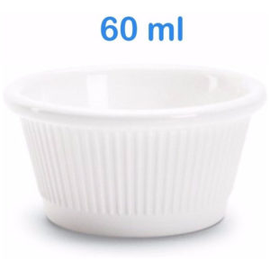 CUMBUCA PORCELANA BRANCA RAMEQUIM 60ML