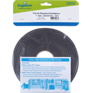 ENGEDOM - FITA ESPUMA PU CINZA AA 25X5X5000MM  REF:2680 em Monte Verde MG