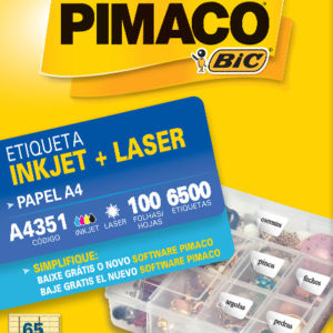 ETIQUETA PIMACO A4 4351 212X382 100 FOLHAS