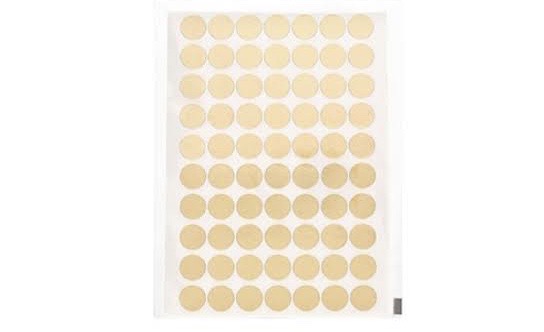 ETIQUETA REDONDA OURO 15MM (PCT COM210) (52524)