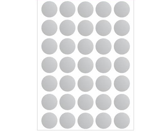 ETIQUETA REDONDA PRATA 15MM (PCT COM210) (52523) ETIQUETA REDONDA PRATA 15MM (PCT COM210) (52523)