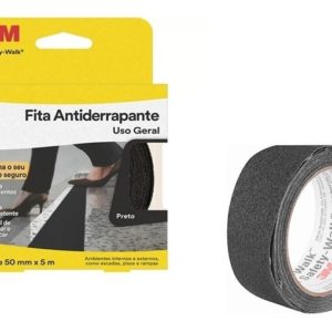 FITA ANTIDERRAP PRETA  50MM X 05M  3M em Monte Verde MG