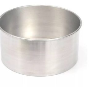 FORMA *ALUMÍNIO PARA BOLO FUNDO FIXO ALTA (10) N°22