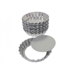 FORMA *ALUMÍNIO TORTA CRESPA FUNDO FALSO N° 7 (PCT COM12)