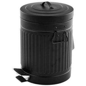 LIXEIRA DE METAL COM PEDAL VINTAGE