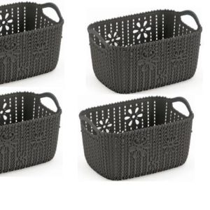 MONTE LIBANO - CESTA FLORAL CINZA 14L em Monte Verde MG