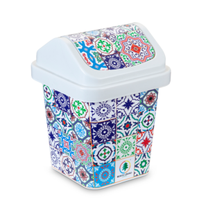 MONTE LIBANO - LIXEIRA DECORADA AZULEJOS em Monte Verde MG