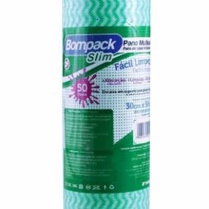 PANO PARA LIMPEZA MULTIUSO ROLO COM025M VERDE (050 PANOS)