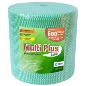 PANO PARA LIMPEZA MULTIUSO ROLO COM300M VERDE    (600 PANOS) em Monte Verde MG