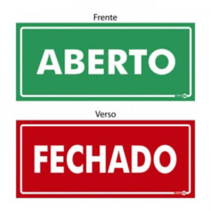 PLACA DE SINALIZAÇÃO FRETE/VERSO   065X300MM em Monte Verde MG