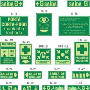 PLACA DE SINALIZAÇÃO *INOX FOTOLUMIN. 150X150MM em Monte Verde MG