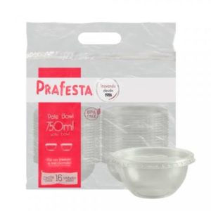 POTE BOWL 750ML (COM 16 UNIDS) PRAFESTA