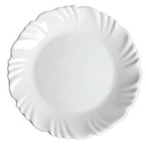 PRATO VIDRO PETALA BR RASO 19CM SOBRE  OPALINE em Monte Verde MG