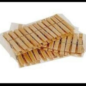 PRENDEDOR PARA ROUPA MADEIRA PEQUENO (PCT COM12)