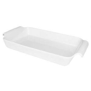 TRAVESSA REFRATARIA PORCELANA RASA 2600ML 41X22X06CM